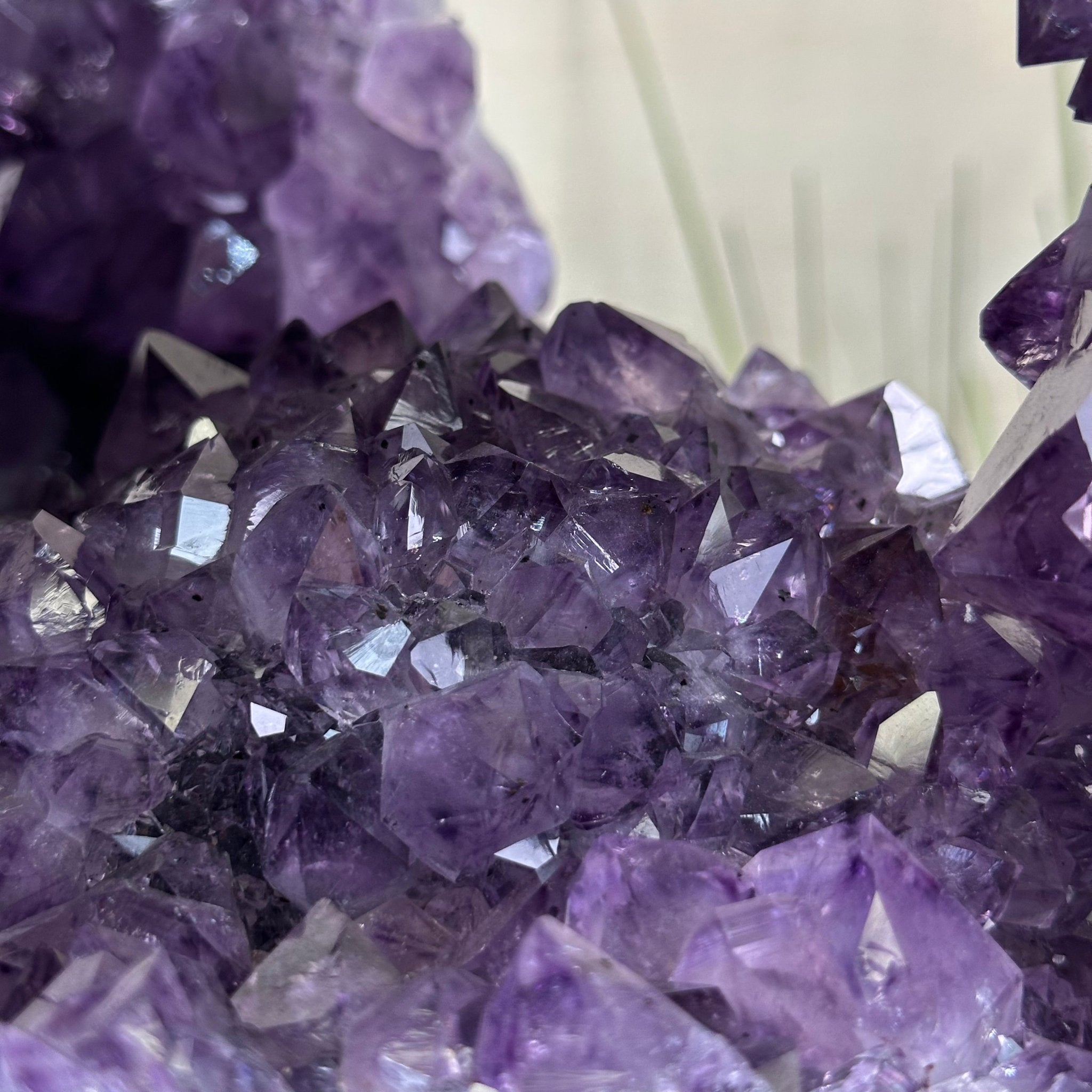 Unique Amethyst Cluster of 4 Cathedrals on a Rotating Stand, 125.7 lbs & 29.8" Tall #5492 - 0036 - Brazil GemsBrazil GemsUnique Amethyst Cluster of 4 Cathedrals on a Rotating Stand, 125.7 lbs & 29.8" Tall #5492 - 0036Clusters on Rotating Bases5492 - 0036
