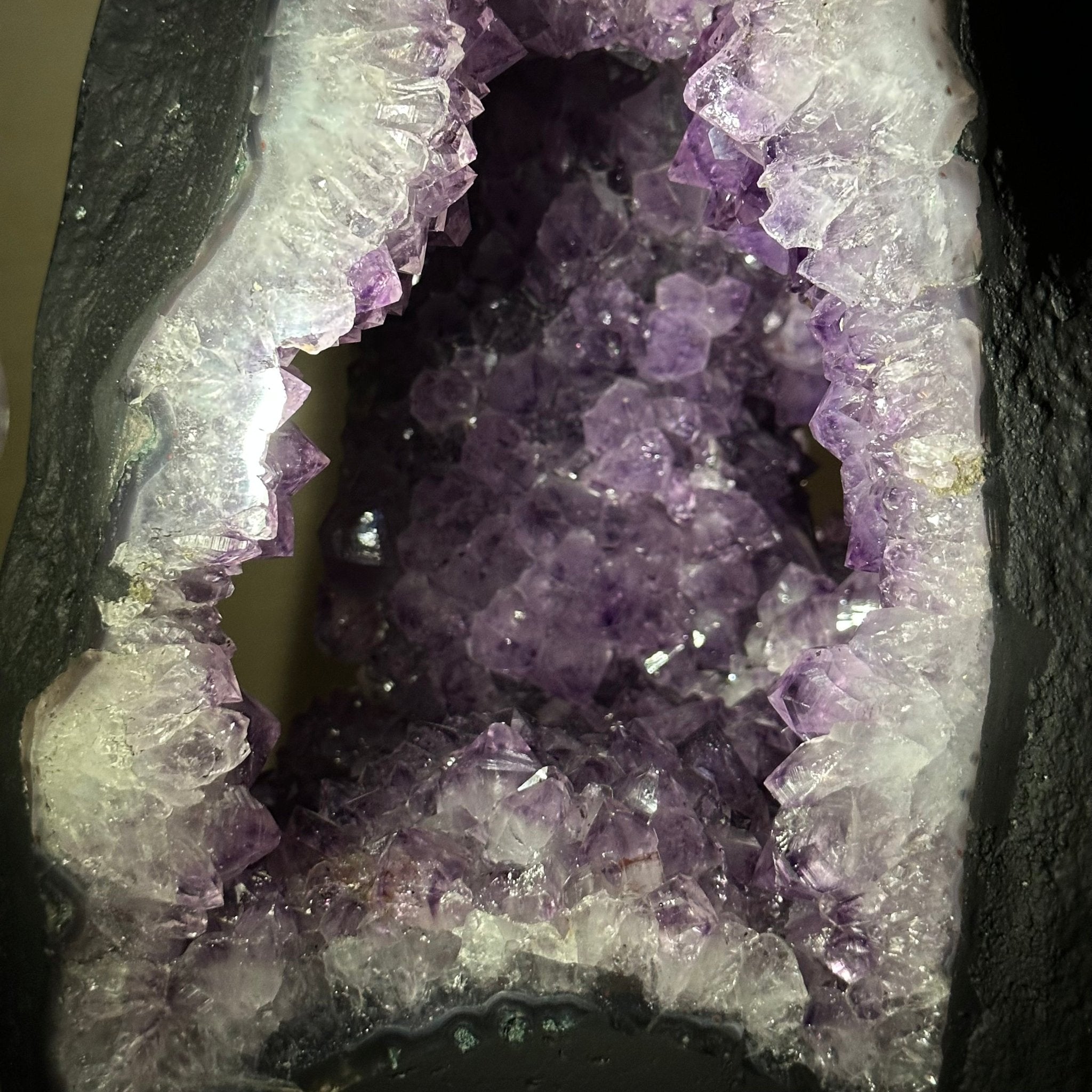 Unique Amethyst Cluster of 4 Cathedrals on a Rotating Stand, 125.7 lbs & 29.8" Tall #5492 - 0036 - Brazil GemsBrazil GemsUnique Amethyst Cluster of 4 Cathedrals on a Rotating Stand, 125.7 lbs & 29.8" Tall #5492 - 0036Clusters on Rotating Bases5492 - 0036