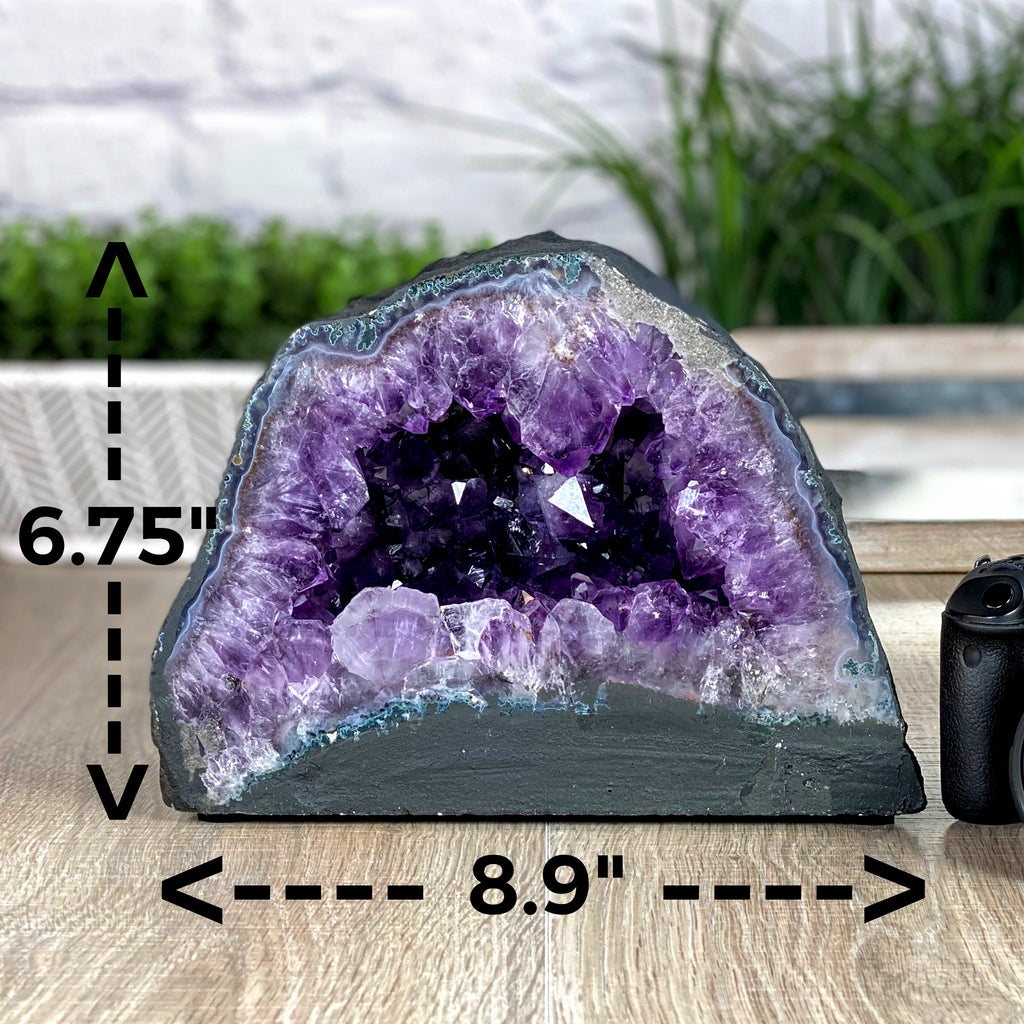 Extra Quality Large Brazilian Amethyst Cathedral, 6.75” tall & 13.45 lbs (5601-0142)