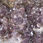 Close-up view of the Amethyst base of the Carnelian Gemstone Tree