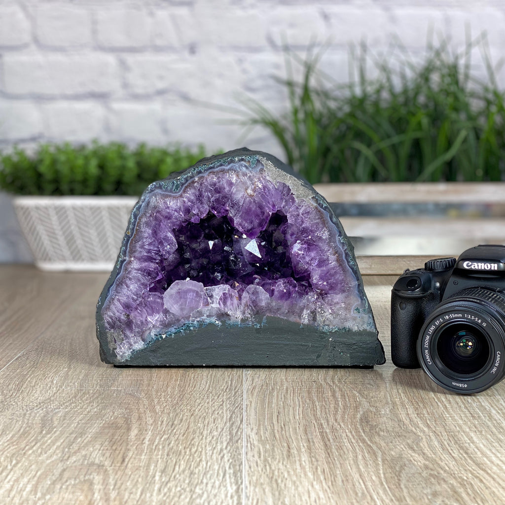 Extra Quality Large Brazilian Amethyst Cathedral, 6.75” tall & 13.45 lbs (5601-0142)