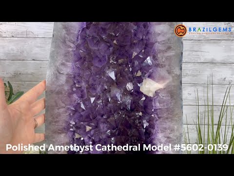 Polished Brazilian Amethyst Cathedral #5602-0139 – Brazil Gems